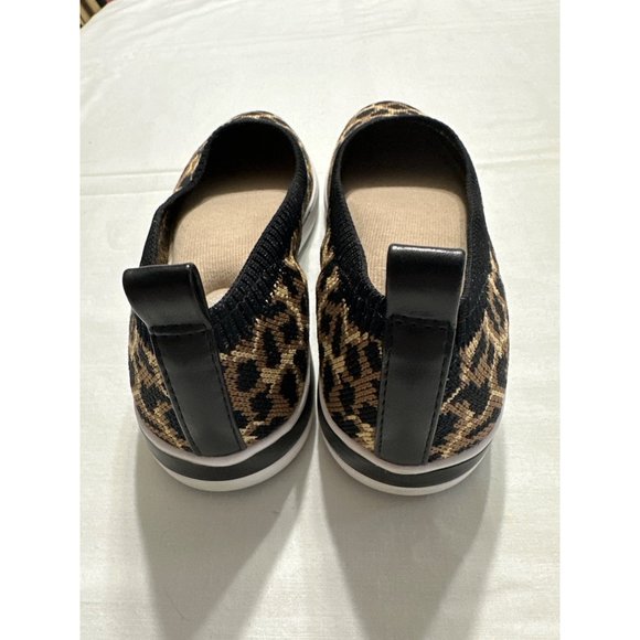 Aubrey Lynn Loafers Flats Amelia Skimmer Leopard Sweater Fabric Slip on 6.5 M - Picture 5 of 8